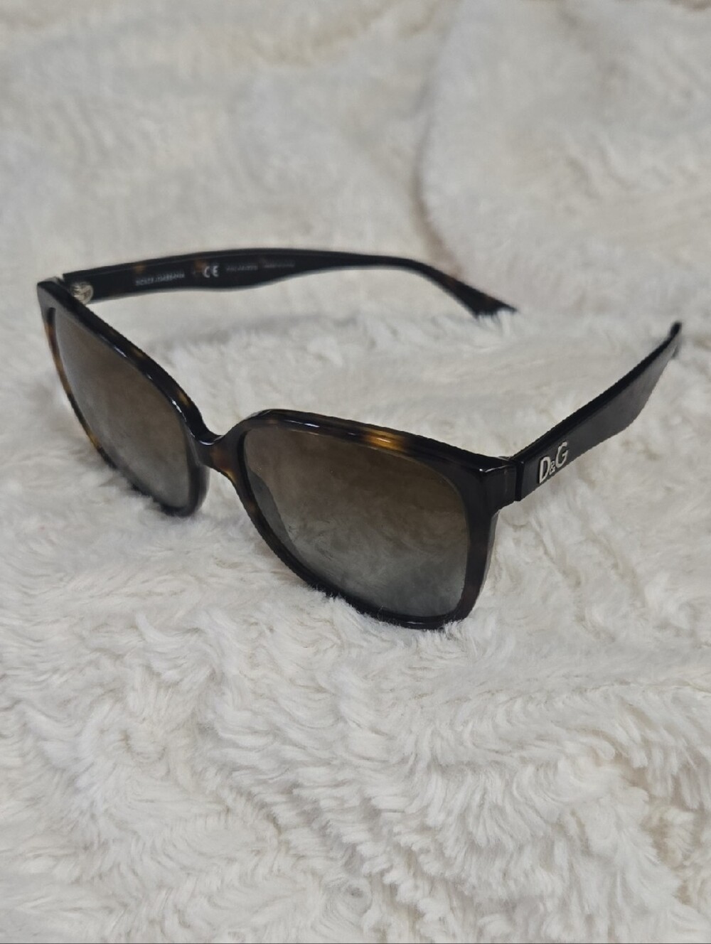 Dolce & Gabbana Black and Brown Gradient Women's Sunglasses (No Box)